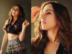 Sara ali khan : 'ब्लॅक ब्यूटी'; साराचा रॉयल लूक