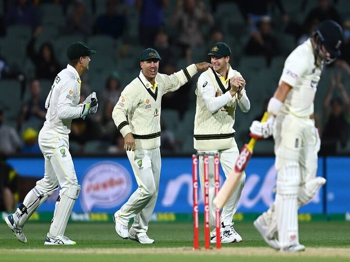 AUS vs ENG Australia set target of 468 on the fourth day of Adelaide test England loses four wickets at score of 82 see full scorecard Ashes 2021  AUS vs ENG: ऑस्ट्रेलिया ने एडिलेड टेस्ट पर कसा शिकंजा, 468 के लक्ष्य का पीछा करने उतरी इंग्लैंड के 82 रनों पर गिरे 4 विकेट 