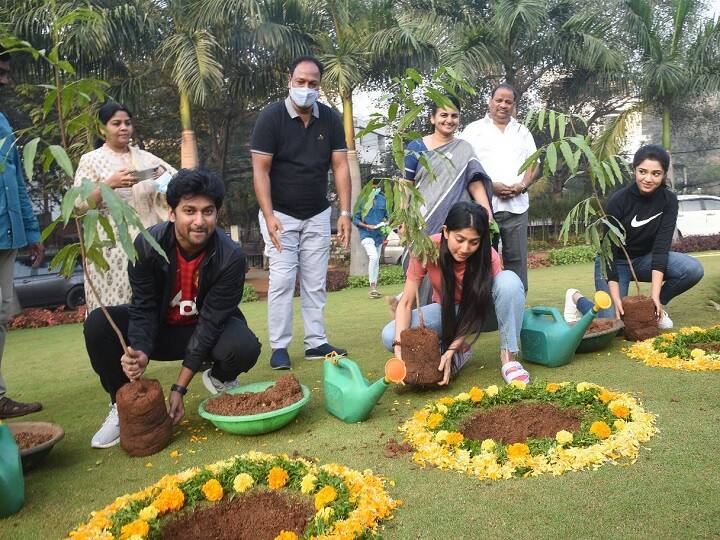 Actor Nani Shyam Singha Roy Team takes part In Green India Challenge Shyam Singha Roy: గ్రీన్ ఇండియా ఛాలెంజ్‌లో పాల్గొన్న శ్యాం సింగరాయ్ మూవీ టీమ్