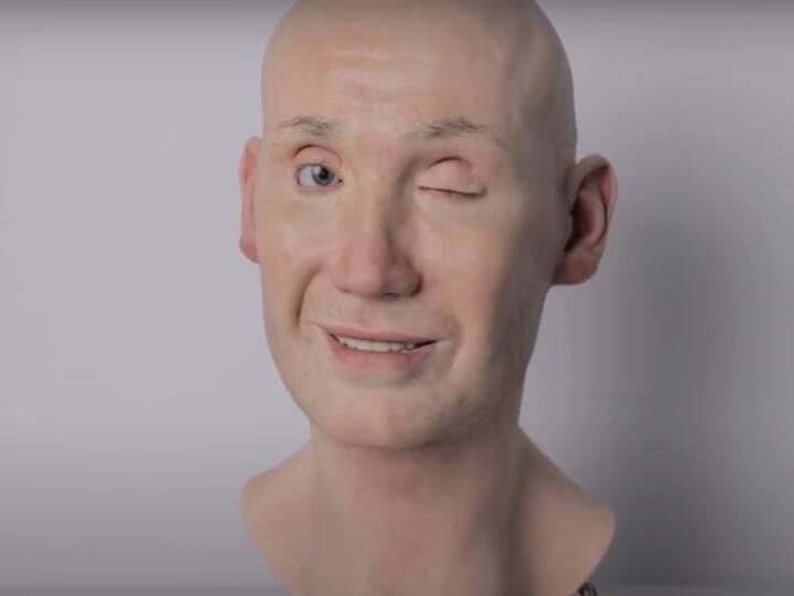 A humanoid robot makes eerily lifelike facial expressions Humanoid robot  | அசத்தும் முக பாவனைகள்.. அச்சு அசல் மனிதனைப்போல அசத்தும் ஹ்யூமனாய்டு ரோபோ..