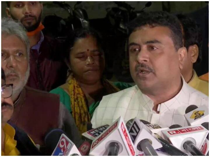 BJP leader Shubhendu Adhikari reached West Bengal State Election Commission demanding cancellation of election Kolkata Civic Polls: पश्चिम बंगाल राज्य चुनाव आयोग पहुंचे BJP नेता सुवेन्दु अधकारी, इलेक्शन रद्द करने की मांग की