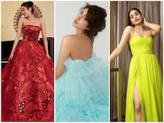 Janhvi Kapoor Photos: ऑफ शोल्डर हो या थाई हाई स्लिट गाउन, हर लुक में जाह्नवी कपूर का नहीं कोई जवाब