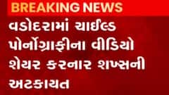 વડોદરા: બાળકોના પોર્નગ્રાફી વિડિઓ શેર કરનાર શખ્સની અટકાયત, જુઓ ગુજરાતી ન્યુઝ