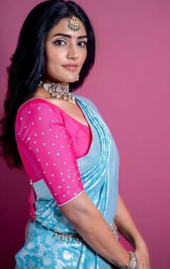 Eesha Rebba pics: விதவிதமாய்...அழகழகாய் புடவையில் போஸ் கொடுத்த ரெப்பா...!