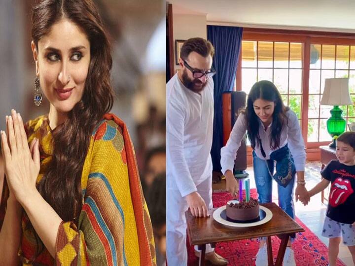 Sara Ali Khan brought cake for Taimur ali khan share photo on instagram, fans miss kareena kapoor Kareena Kapoor की गैरमौजूदगी में Sara Ali Khan ने निभाया बड़ी बहन होने का फर्ज, Taimur के लिए लेकर पहुंचीं केक