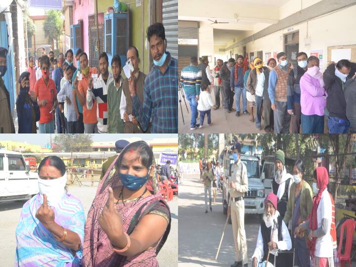 Chhattisgarh's Bastar division Kanker, Sukma and Bijapur Voting for municipal elections is being held today ANN Chhattisgarh Nagar Nikay Chunav 2021: नक्सगढ़ में शांतिपूर्ण तरीके से जारी है नगर निकाय चुनाव के लिए मतदान ,बड़ी संख्या में सुरक्षाबल तैनात