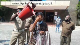 தருமபுரி ஆட்சியர் அலுவலகம் முன் இருவேறு பிரச்னைகளில் இரு பெண்கள் தீக்குளிக்க முயற்சி