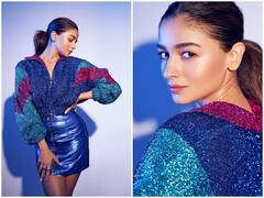 Alia Bhatt Photos: मिनी स्कर्ट और क्रॉप जैकेट में आलिया भट्ट का दिखा डायमंड की तरह चमकता रूप, किलर लुक देख फैंस हुए मदहोश