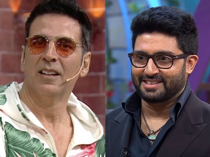Abhishek Bachchan reveals secret akshay kumar workout after shooting in kapil sharma show Watch: Abhishek Bachchan ने खोला राज, Akshay Kumar काम के बाद कुछ इस तरह करते हैं पार्टी