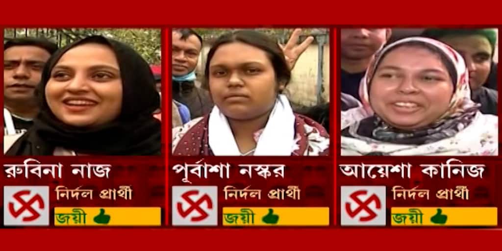 KMC Election Result 2021 independent women winners set to join TMC KMC Election Result 2021: মমতায় আস্থা, তৃণমূলে যোগ দিতে চান তিন নির্দল প্রার্থীই