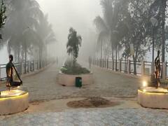 Bastar weather update: कड़कड़ाती ठंड और घने कोहरे की चादर में लिपटा बस्तर, abp न्यूज़ पर ख़बर दिखाने के बाद हुई अलाव की व्यवस्था