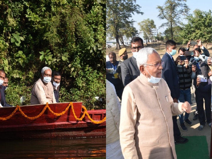 CM Nitish Enjoys Boat Safari With Ministers, Inspects Land Earmarked ...