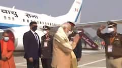 PM Modi in Prayagraj: Visuals from airport