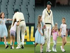 David Warner with Family: போட்டியை வென்றது ஆஸி., மனதை வென்றது வார்னர் - வைரலாகும் ஃபேமிலி சங்கமம்!
