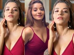 Monalisa Photos: मोनालिसा ने डीप नेक ड्रेस पहनकर दिया सिजलिंग पोज, क्रिसमस पार्टी के लिए हुईं ऐसे तैयार