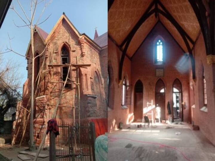 Srinagar's 125-year-old church reopens after 30 years, ahead of Christmas 2021 Christmas 2021: 30ఏళ్ల తర్వాత శ్రీనగర్‌లో తెరుచుకున్న చర్చి... క్రిస్మస్‌ వేళ అరుదైన దృశ్యం...
