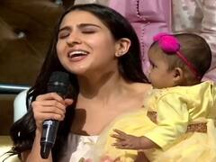 Sara Ali Khan ने गोद में लिया बच्चा और सुनाया ऐसा गाना, बोल ही पड़े Shankar Mahadevan - 'बेटा डर मत जाना'