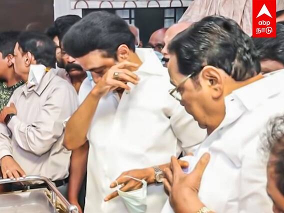 Shanmuganathan Passed Away: கண்ணீர் விட்ட முதல்வர்.. தவித்த துரைமுருகன்.. சண்முகநாதனுக்கு அஞ்சலி