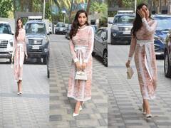 Nora Fatehi Photos: प्रिंसेस स्टाइल में तैयार होकर निकलीं डांस की रानी नोरा फतेही, कभी नज़रें झुकाकर, कभी लटें बिखराकर कर दिया घायल