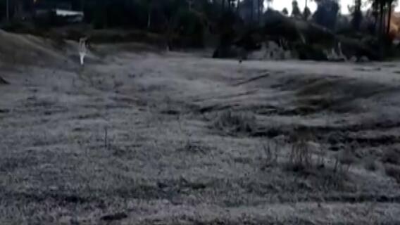 Mount Abu in Rajasthan : माउंट अबूमध्ये पारा शून्याखाली; अनेक वर्षानंतर सखल भागातही बर्फ