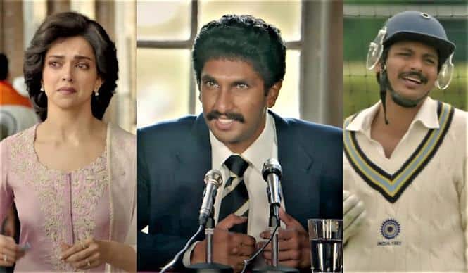 83 திரைப்படத்தில் கபில்தேவாக ரன்வீர் சிங் நடித்துள்ளார்.