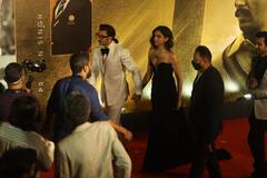 '83' Grand Premiere: Deepika Padukone Sizzles In Blue Dress As She Poses With Ranveer Singh At Red Carpet