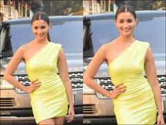 Alia Bhatt Sizzles In Sequin Off-Shoulder Dress As She Promotes 'RRR' On 'The Kapil Sharma Show'