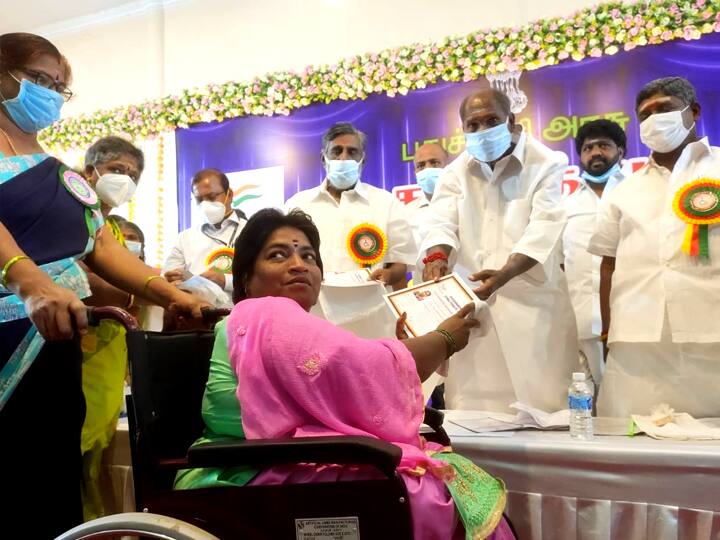 Chief Minister Rangasamy informed that employment will be given on the basis of reservation for the disabled in Puthuvai புதுச்சேரியில் மாற்றுத்திறனாளிகளுக்கு இட ஒதுக்கீடு - முதல்வர் என்.ரங்கசாமி அறிவிப்பு