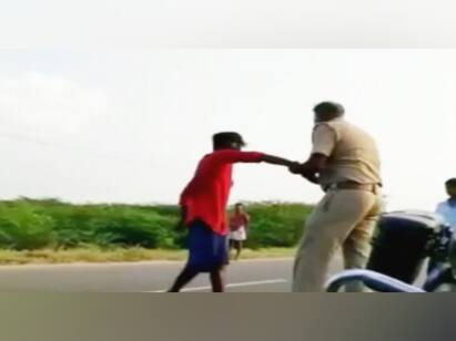 Cannabis Intoxicated atrocious incident near Kamudhi எங்க சித்தப்பா யார் தெரியுமா ரிப்போட்டரு...! - கஞ்சா போதையில் போலீஸிடம் அலப்பறை செய்த பிரதர்ஸ்