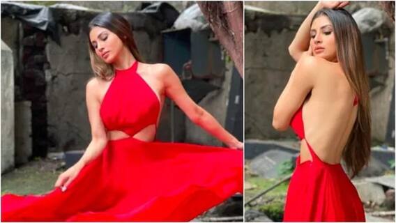 રેડ ડ્રેસમાં મૌની રૉયને મચાવ્યો તહેલકો, જુઓ તસવીરો