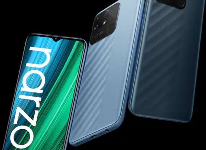 realme Narzo 50A: এই ফোনে 4GB RAM এর সঙ্গে রয়েছে 64GB ইন্টারনাল মেমরি।ফোনে 6000mAH-এর ব্যাটারি   রয়েছে। এতে একটি 50 মেগাপিক্সেলের প্রাইমারি রেয়ার ক্যামেরা ও 8 মেগাপিক্সেলের ফ্রন্ট ক্যামেরা রয়েছে। এটি একটি ডুয়াল সিম সাপোর্ট   স্মার্টফোন। এই ফোনে 6.5-ইঞ্চির ডিসপ্লে পাবেনে। Flipkart-এ এর দাম 11,499 টাকা।