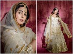 Hina Khan Photo: मांग टीका, कानों में झुमके और हाथों में चूड़ियां पहने दुल्हन जैसी सजी दिखीं हिना खान, खूबसूरती देख फैंस की धड़कनें हुई तेज