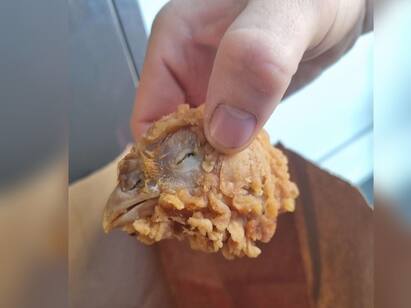 UK: Woman gets full chicken head in box of KFC hot wings, complains KFC Hot Wings |  ஆர்டர் செய்தது சிக்கன் விங்ஸ்.. வந்தது தலை.. KFC-இல் நடந்த களேபரம்..