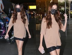 Tara Sutaria Airport Look: तारा सुतारिया के ग्लैमरस अंदाज ने लूटा सबका दिल, लॉन्ग टॉप और शॉर्ट्स पहने एयरपोर्ट पर आईं नजर