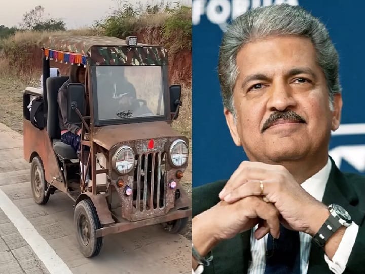 Sangli Kadegaon Deorashtra village Dattatray lohar mini gypsy Anand Mahindra personally offer him a Bolero in exchange सांगलीच्या 'मिनी जिप्सी' बनवणाऱ्या रॅन्चोची आनंद महिंद्रांकडून दखल, दत्तात्रय लोहारांना Boleroची ऑफर