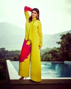 Raveena Tandon Photo: 47 की उम्र में भी रवीना टंडन की अदाएं हैं मिलियन डॉलर, येलो आउटफिट पहन लगाई सोशल मीडिया पर आग