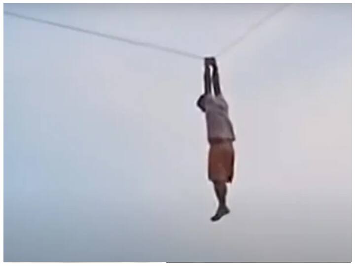 Man Was Left Flying 30 Feet In The Air At A Kite Flying Event In Sri Lanka ఓ మై గాడ్.. గాలిపటంతోపాటు గాల్లోకి ఎగిరిపోయాడు, చివరికి..