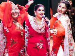 Sapna Choudhary Video: घूंघट निकाल सपना चौधरी ने स्टेज पर दिखाए लटके-झटके, देसी क्वीन बोलीं- जैसी हूं, खुद से करती हूं प्यार