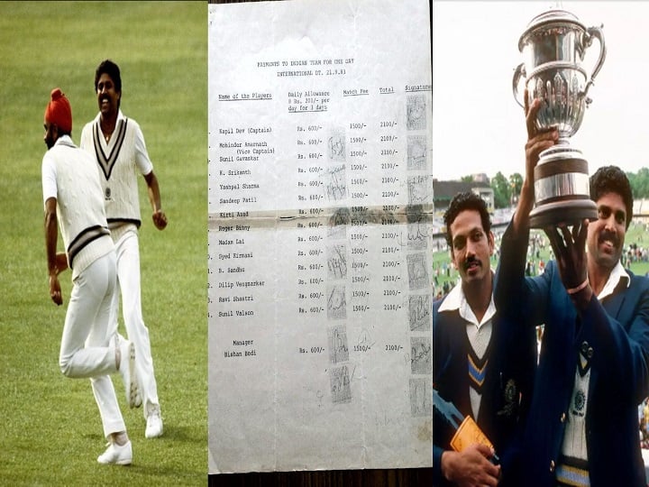 1983 World Cup Indian Players Match feeds details How much was each player winning team payed 1983 Players Match Fee: ’என்னது இவ்வளவுதானா?’ - 1983 உலகக்கோப்பை வென்ற இந்திய அணியின் தினப்படி.. ஷாக்கிங் விவரம்..