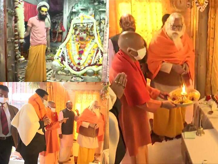 CM Yogi Adityanath In Ram Mandir : यूपी में होने वाले विधानसभा चुनावों से पहले राज्य के मुख्यमंत्री योगी आदित्यनाथ और केंद्रीय मंत्री सर्बानंद सोनोवाल अयोध्या पहुंचे और वहां जाकर रामलाला के दर्शन किए. देखिए उनकी कुछ खास तस्वीरें.....