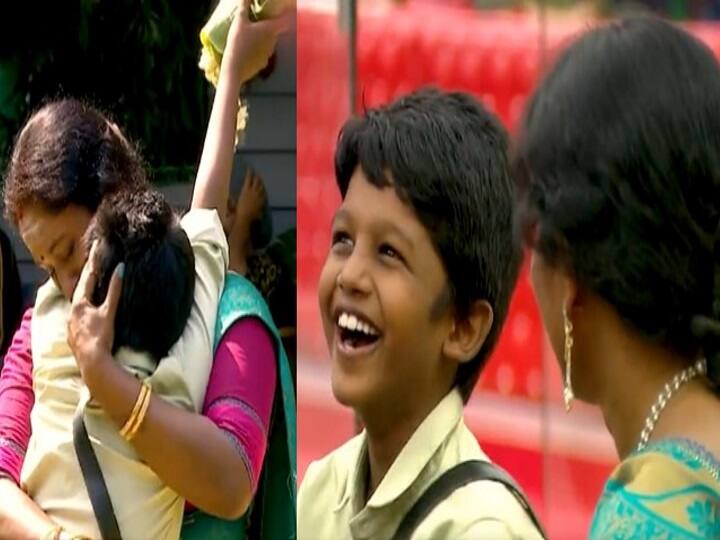 BiggBoss 5 Tamil Promo: Day 82 promo 1 thamarai's son visits her and surprises in the bigg boss house Bigg Boss 5 Tamil: மகனை கண்டு மலர்ந்த தாமரை... பிக்பாஸ் வீட்டில் பிள்ளை நிலா!