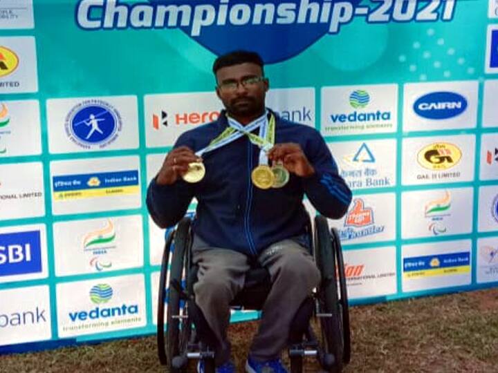 Theni: Transgender who won three medals at the National Para Athletics Championships தேசிய பாரா தடகள போட்டியில் 3 தங்கப்பதக்களை வென்று மாற்றுத்திறனாளி இளைஞர் சாதனை