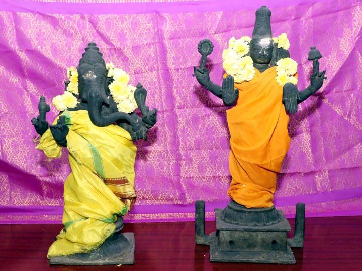 The recovered idols were placed at the Metal Thirumeni Conservation Center in Kumbakonam 29 ஆண்டுகளுக்கு முன் காணால் போன ஐம்பொன்சிலைகள் உலோக திருமேனி மையத்தில் வைப்பு