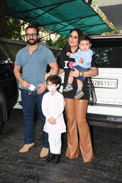 Christmas 2021: कोरोना से ठीक होने के बाद पहली बार दिखीं Kareena Kapoor, Saif और बच्चों के साथ क्रिसमस लंच के लिए निकलीं बाहर