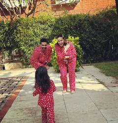 PICS | Neha Dhupia’s Matching Christmas Outfit With Her Babies & Hubby Is All Things Love!