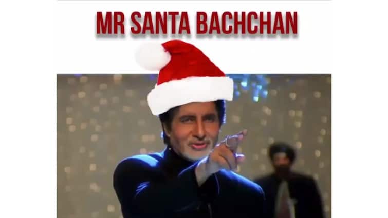 Christmas 2021: Amitabh bachchan wishes all to merry christmas in new style as mr. santa bachchan Christmas 2021: বড়দিনে 'মিস্টার সান্তা বচ্চন' রূপে হাজির বিগ বি, দিলেন বিশেষ ভিডিও