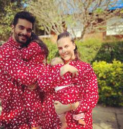 PICS | Neha Dhupia’s Matching Christmas Outfit With Her Babies & Hubby Is All Things Love!