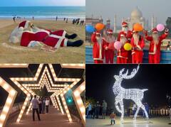 Christmas Photos: खुशियों के त्योहार क्रिसमस का ऐसा जमा रंग, कोरोना का डर भूल जश्न मनाते दिखे लोग