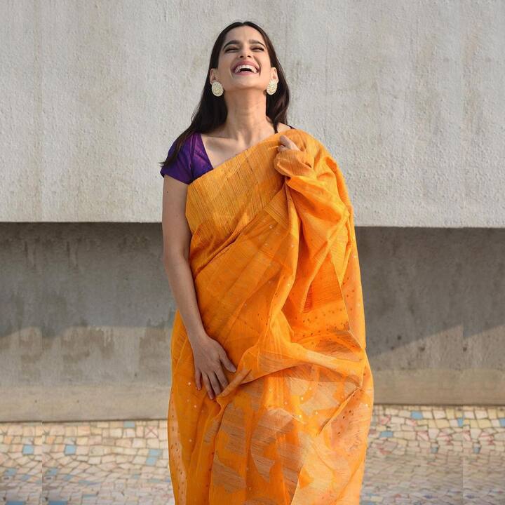 साडी हे भारतीय स्त्रीच्या सौंदर्याचा अविभाज्य भाग आहे. (photo:priyabapat/ig)