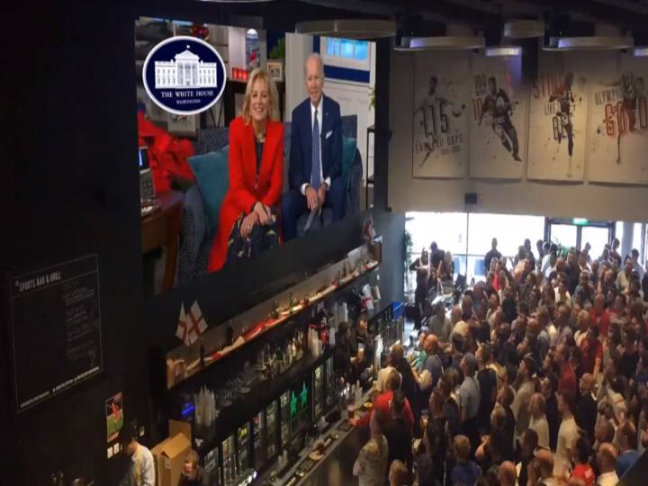 'Let's Go Brandon': Caller taunts US President Joe Biden during White House Christmas 2021 event White House Christmas Event: கிறிஸ்துமஸ்  கொண்டாட்டம்.. அமெரிக்க அதிபரை திட்டிய நபரால் பரபரப்பு! தொல்லை தரும் அந்த வார்த்தை!